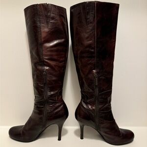 Nine West Dark Brown Heeled Boots